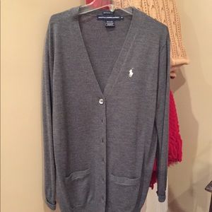 Ralph Lauren Boyfriend Fit Grey Cardigan